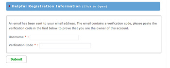 password verification form